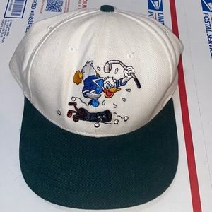 Disney Accessories | Vintage Walt Disney World Donald Duck Golf Hat | Color: Green/White | Size: Os | D23mia's Closet
